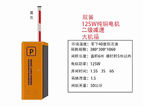 抚顺道闸参数